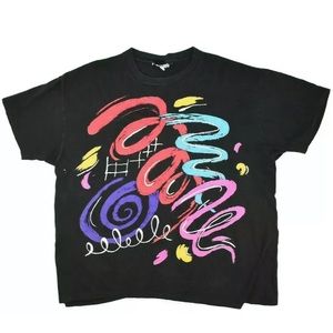 90s Jacques Moret Art Graphic Tee Shirt Size L/XL